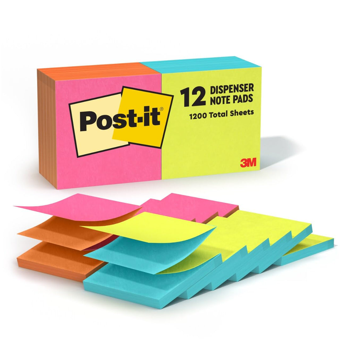 Post-it Pop-Up-Notizen, 7,6 x 7,6 cm, 12 Blöcke, Amerikas #1 Lieblings-Haftnotizen, Kapstadt-Kollekt