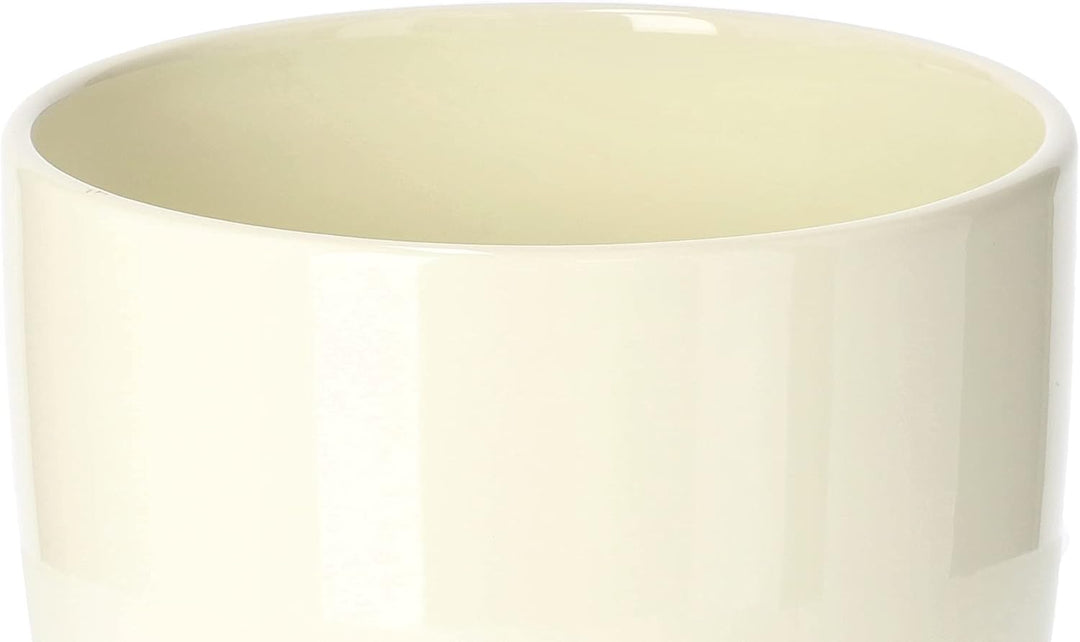 KOTARBAU® Keramik Blumentopf Übertopf für Blumen Pflanzen ⌀ 20 cm mit Tropfschale Beige ⌀ 20 mm Beig