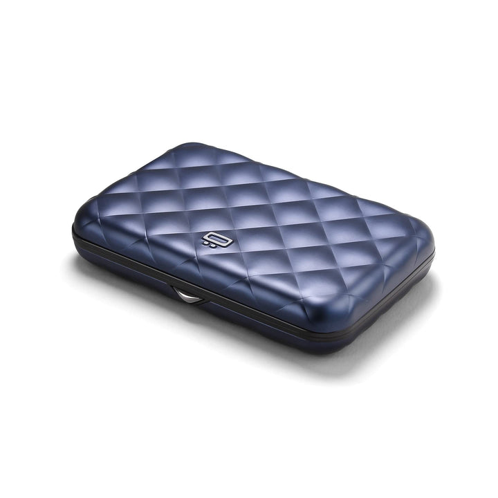 ÖGON Smart Wallets - Aluminium Geldbörse Quilted Button für Damen - RFID-Schutz - Bis zu 10 Karten u