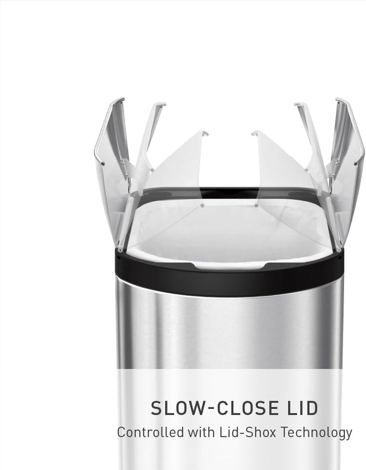 simplehuman CW1824 30 Liter, schmetterling Treteimer, Mülleimer Küche, Abfalleimer, Mülltrennsystem,