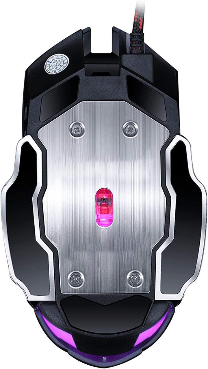 ✅ MOUSE GAMING RGB LED Programmierbare Präzises Metall verkabelt 6 Tasten ergonomisch beleuchtete La