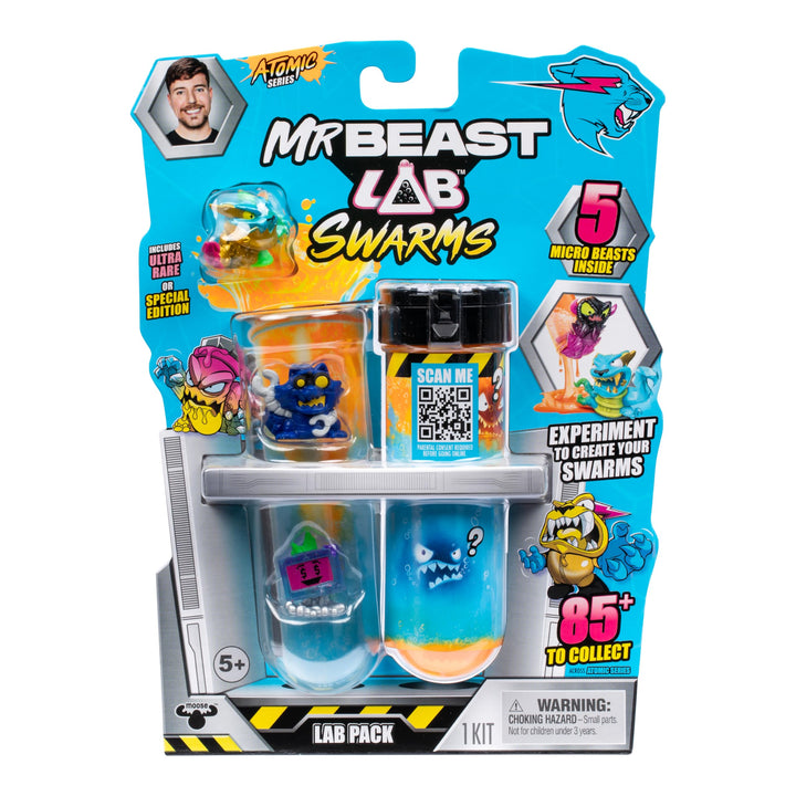 MrBeast Lab Swarms, Atomic-Serie, Labor-Packung, Experimentieren, Wasser hinzufügen, Reagenzglas sch
