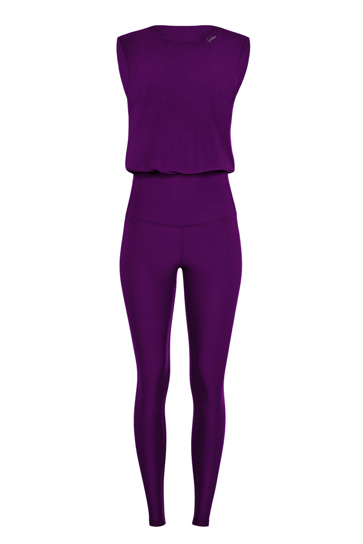 WINSHAPE Damen Functional Comfort Jumpsuit Js102lsc Jumpsuit (1er Pack) M Dark-Plum, M Dark-Plum