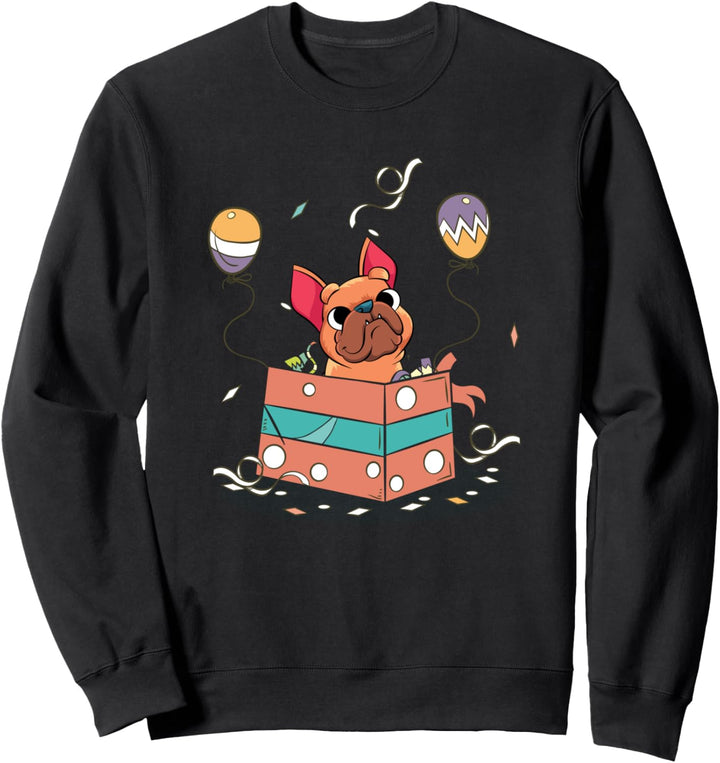 Hunde Geburtstags Party Frenchie Französische Bulldogge Sweatshirt