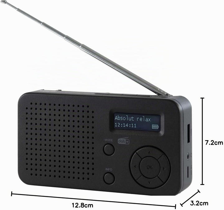 IMPERIAL DABMAN 17 – Tragbares DAB+ &amp; UKW-Radio (portables Digitalradio, Musikwiedergabe via Bluetoo