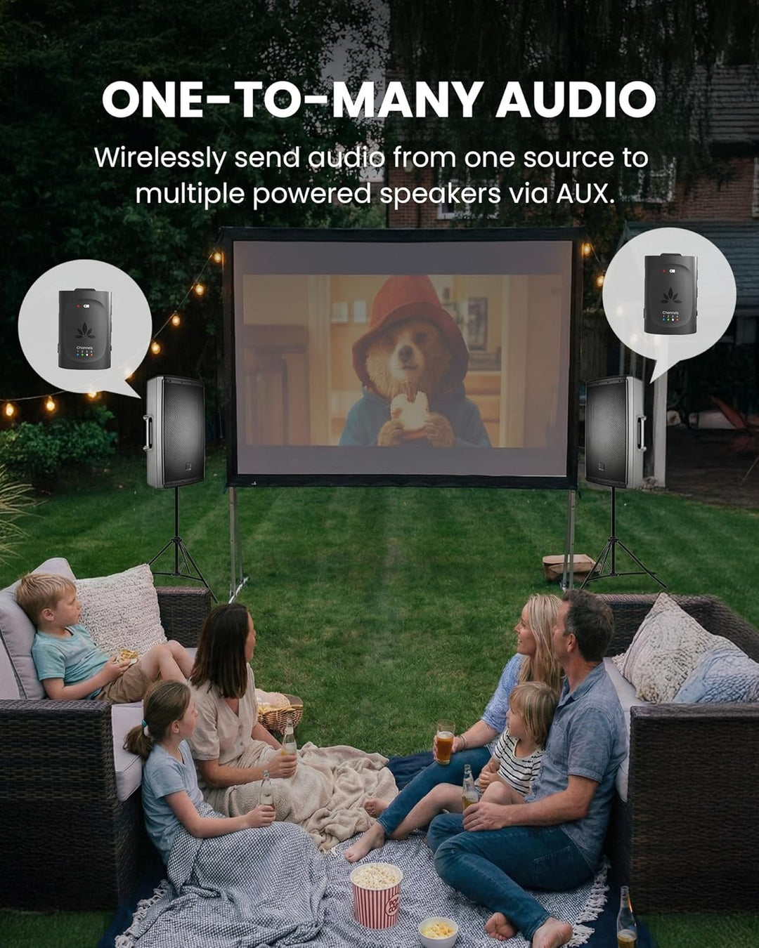 Avantree Audiplex M3 – Mehrkanal-Audio-System mit Kopfhörern für Kirchenübersetzung & Seminare, 30 m