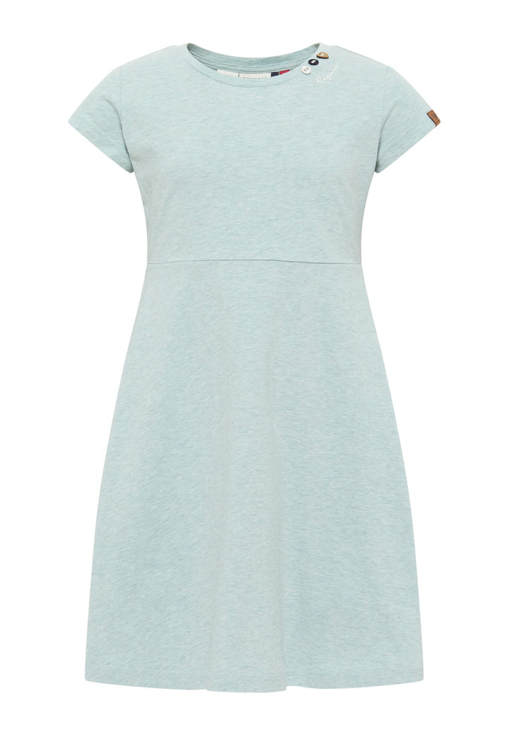 Ragwear Mädchen Kleid GWENDOLINE und GWENDOLINE DOTS Sommerkleid gepunktet und Einfarbig in sommerli