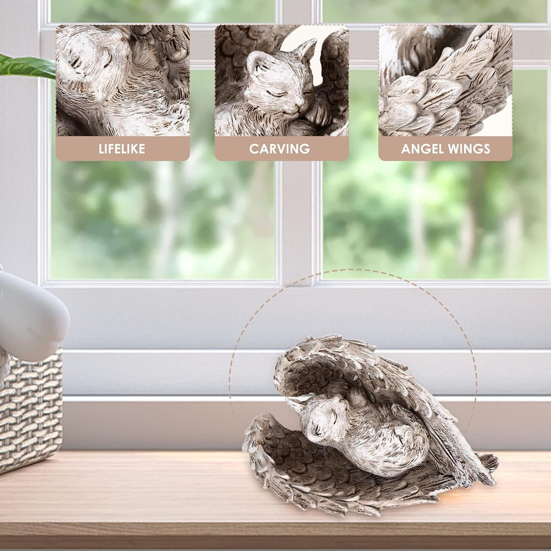 Angoily Engel Flügel Gartenfigur Aus Resin Elegante Desktop-Dekoration Für Zuhause Und Garten Kreati