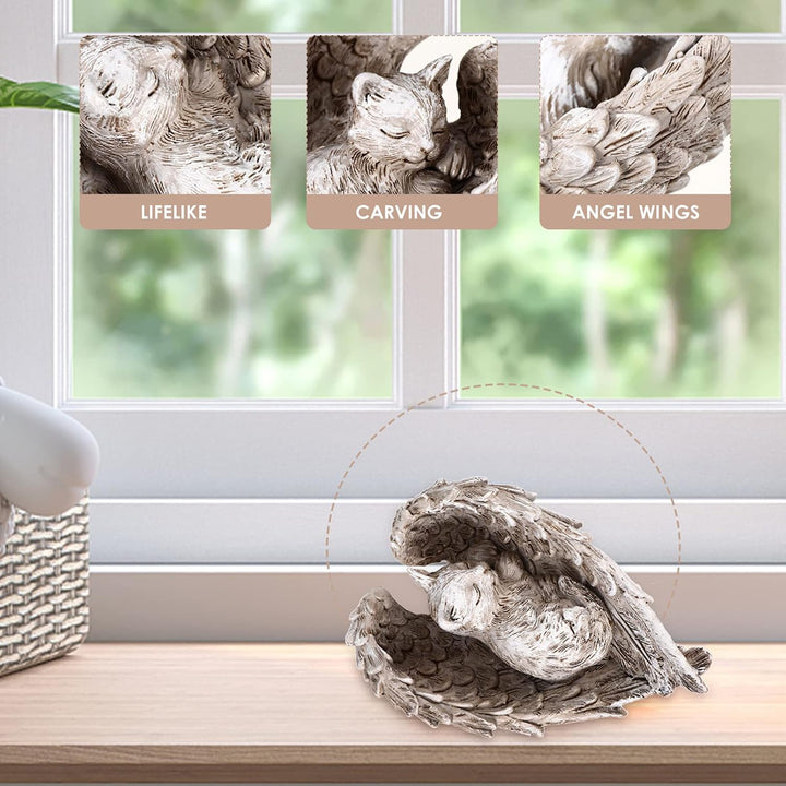 Angoily Engel Flügel Gartenfigur Aus Resin Elegante Desktop-Dekoration Für Zuhause Und Garten Kreati