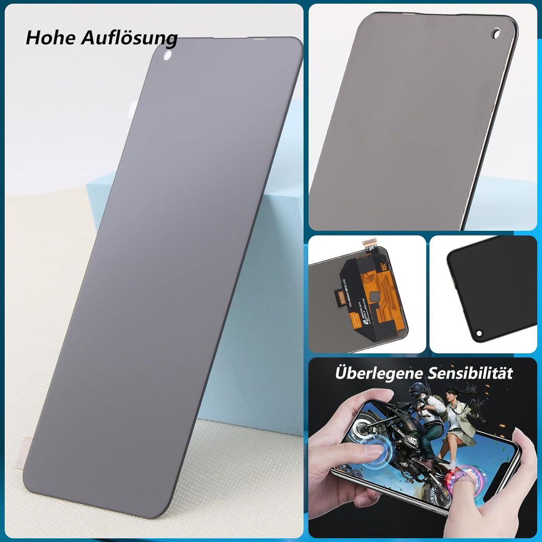 RongZy Display für Oppo Find X3 Lite CPH2145/RENO5 5G Bildschirmersatz Digitizer Touchscreen Montier