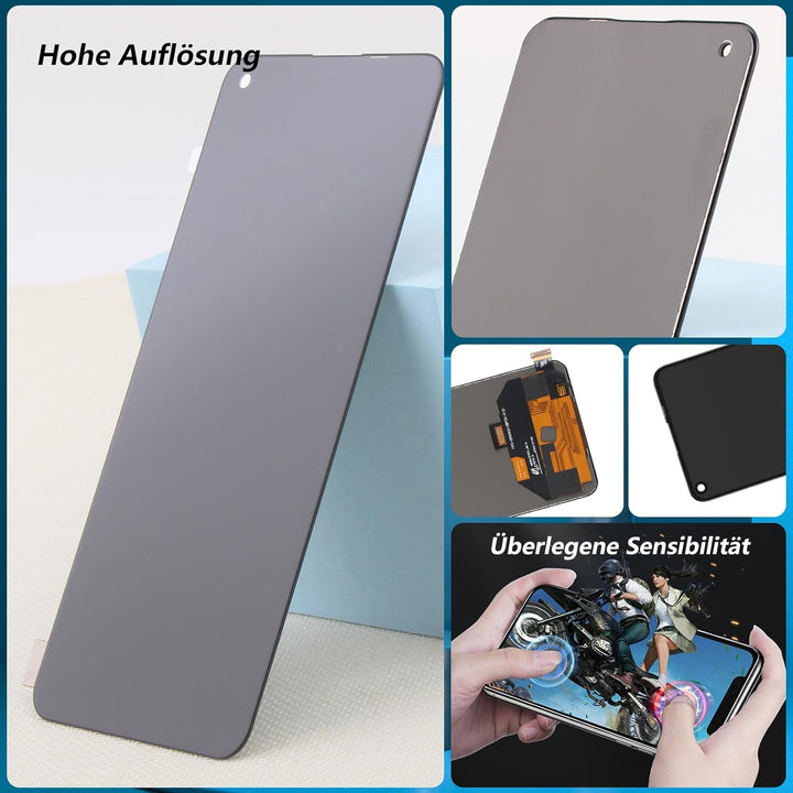RongZy Display für Oppo Find X3 Lite CPH2145/RENO5 5G Bildschirmersatz Digitizer Touchscreen Montier