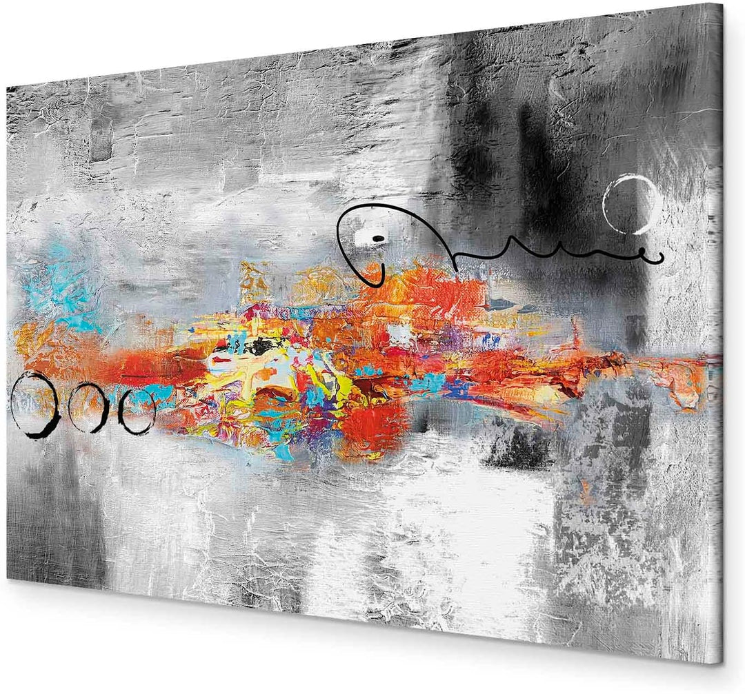 murando - Bilder Abstrakt 90x60 cm Leinwandbild 1 tlg Kunstdruck modern Wandbilder XXL Wanddekoratio