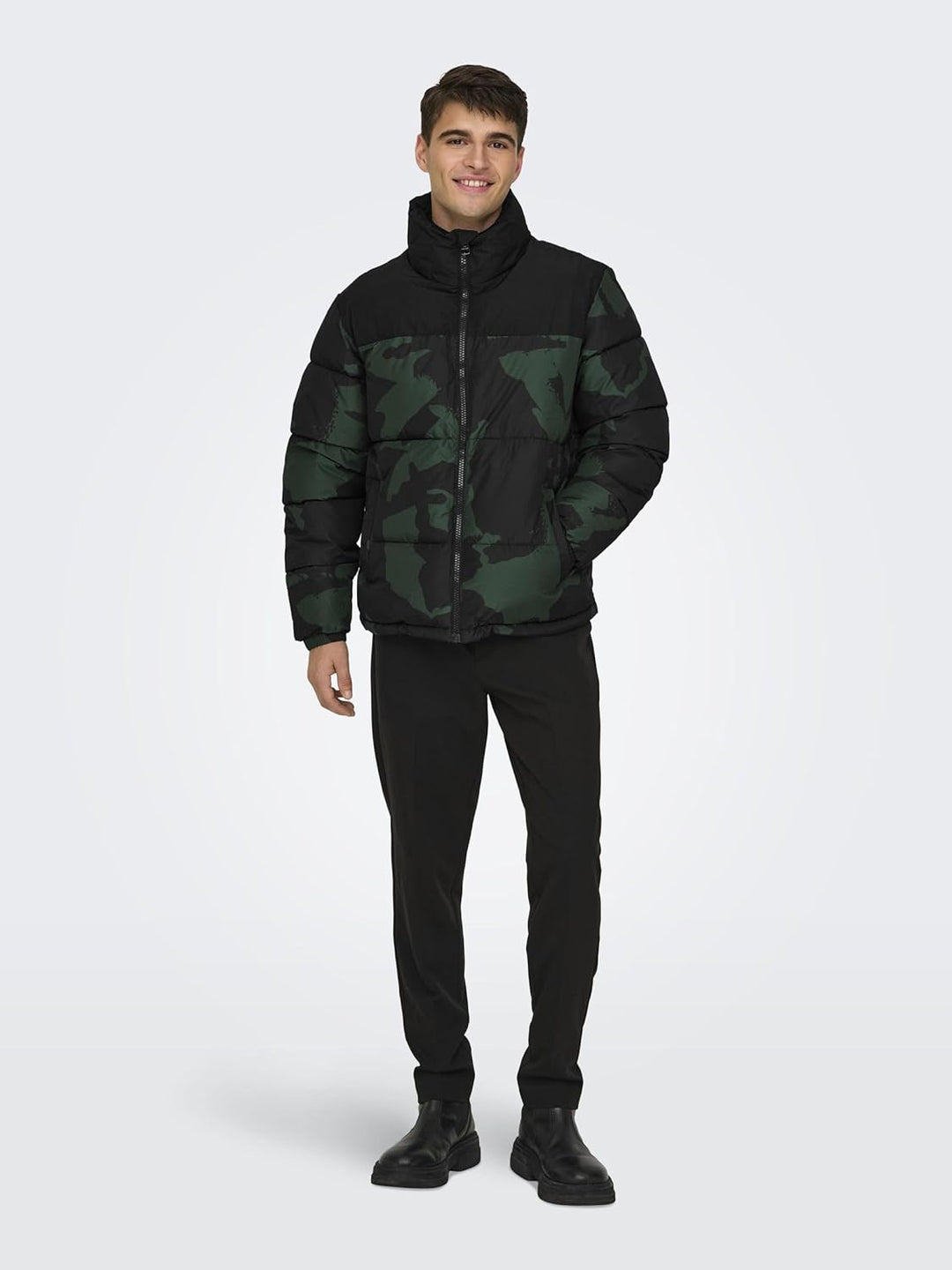 Only & Sons Male Daunenjacke ONSMELVIN Daunenjacke L Darkest Spruce, L Darkest Spruce