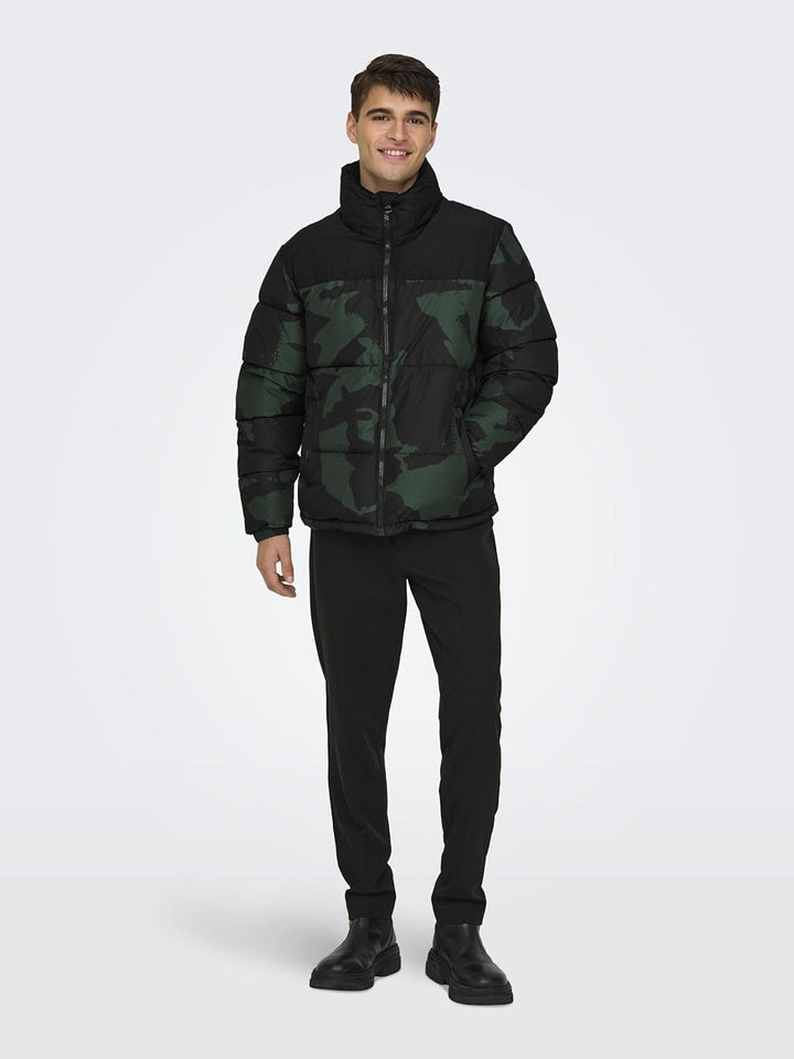 Only & Sons Male Daunenjacke ONSMELVIN Daunenjacke L Darkest Spruce, L Darkest Spruce