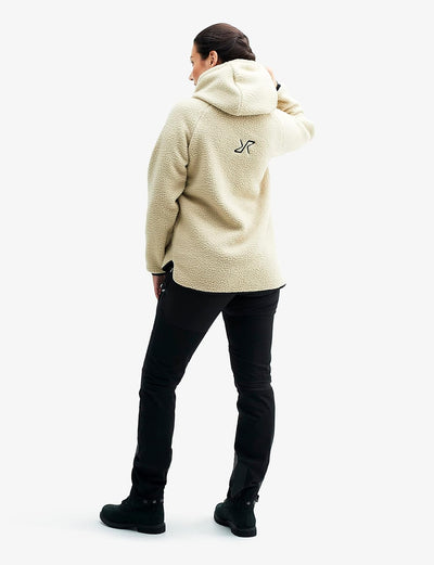RevolutionRace Sherpa Hoodie für Damen, Outdoor Fleecejacken perfekt für Wanderungen und Outdoor-Abe
