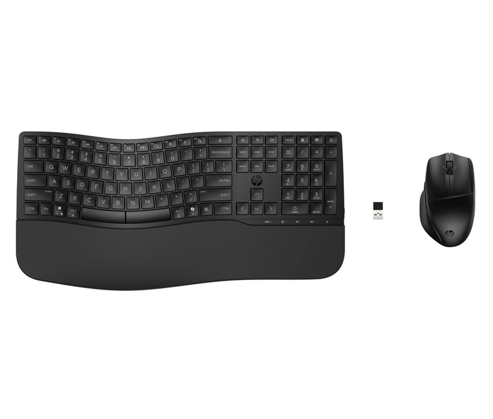 HP 680 Comfort Dual-Mode Tastatur und Maus Set, QWERTZ Deutsches Layout, Kabellos, Bluetooth & 2,4GH