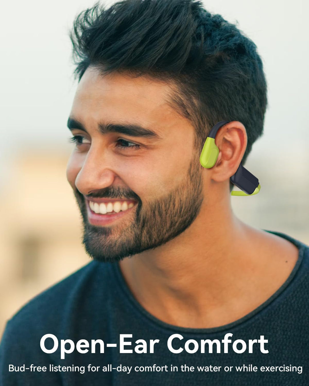 Knochenschall Kopfhörer Bluetooth 5.4 mit 32GB MP3-Player, IP68 Wasserdichte Bone Conduction Headpho