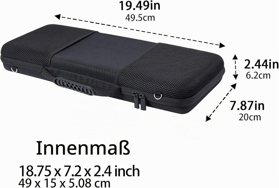 co2CREA Hart Reise Schutz Hülle Etui Tasche für AKAI Professional MPK Mini Plus 37-Tasten USB MIDI K