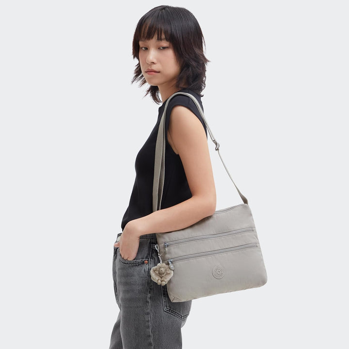 Kipling Damen Alvar Crossbody, Grey Gris, Grey Gris