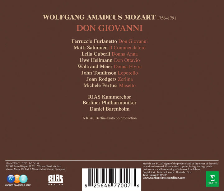 Don Giovanni (Ga), Audio-CD
