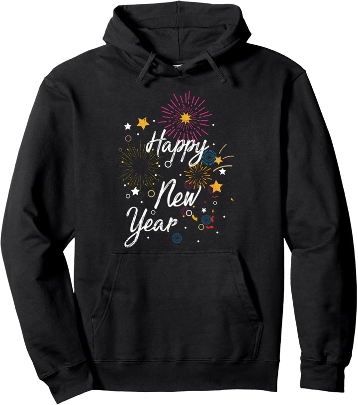 Konfetti Feuerwerk Party Geschenk Frohes Neues Jahr Pullover Hoodie