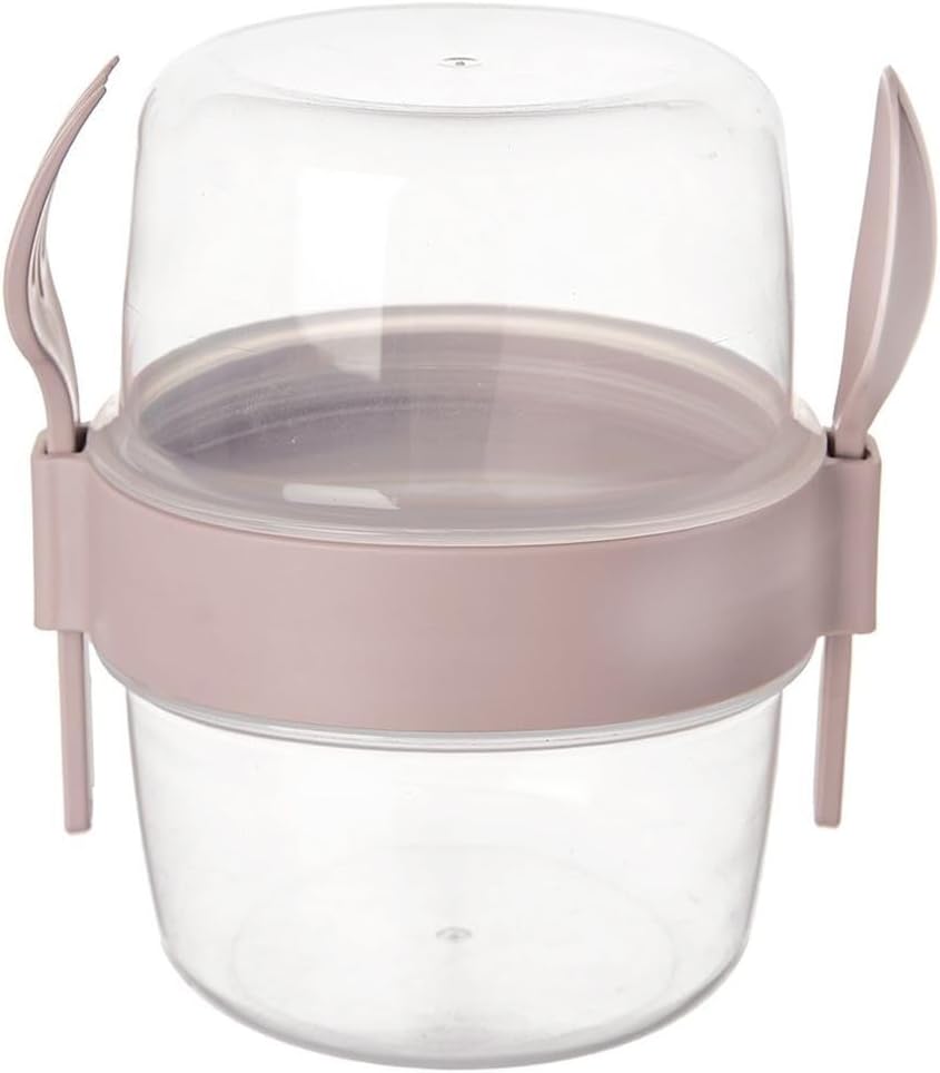 orion group Joghurtbecher mit Löffel und Schale Joghurtbehälter Müslibecher To Go 370 ml