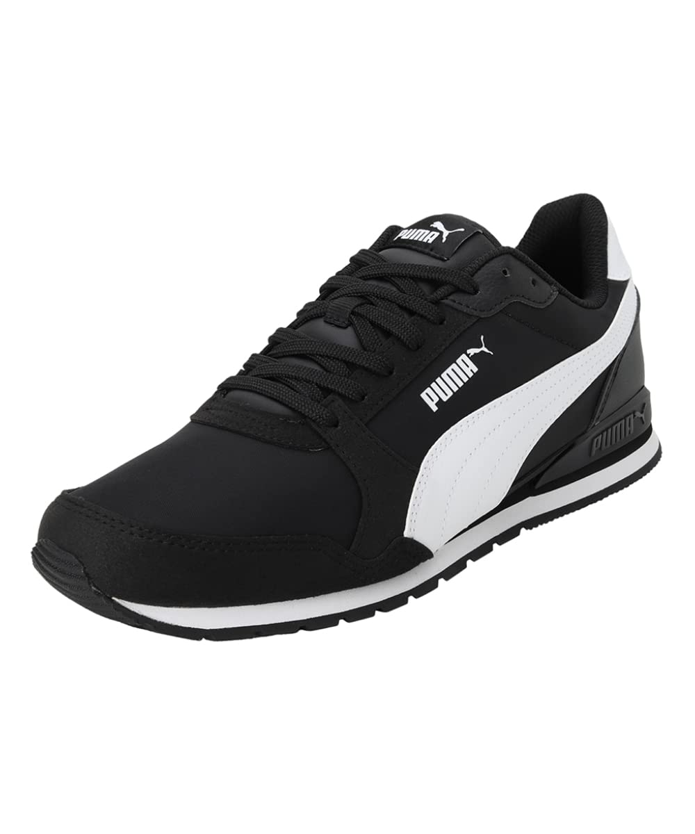 PUMA Unisex St Runner V3 L Sneaker, weiss, 42/47 EU 36 EU V3 Black White, 36 EU V3 Black White