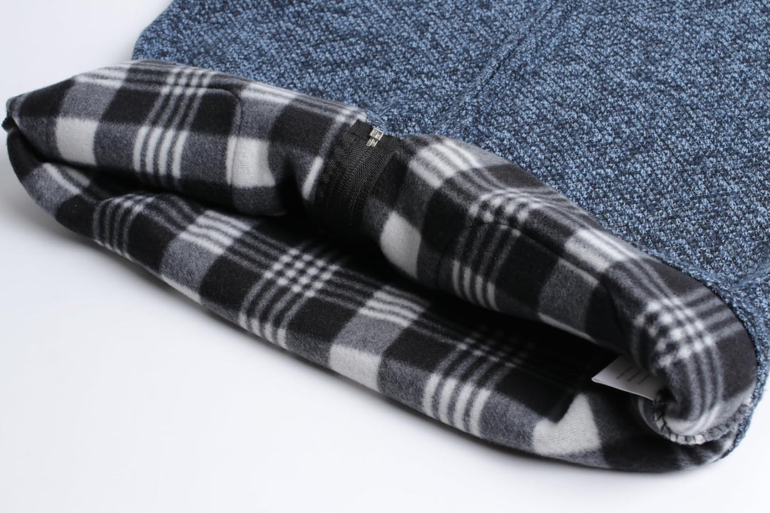 Herothorn Herren Strickweste Strickjacke ohne Ärmel V-Ausschnitt Ärmellose Fleecefutter Jacke Reissv