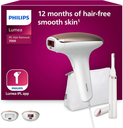 Philips Lumea IPL Advanced, 2 Aufsätze – Haarentfernungsgerät mit Satin Compact Korrekturtrimmer