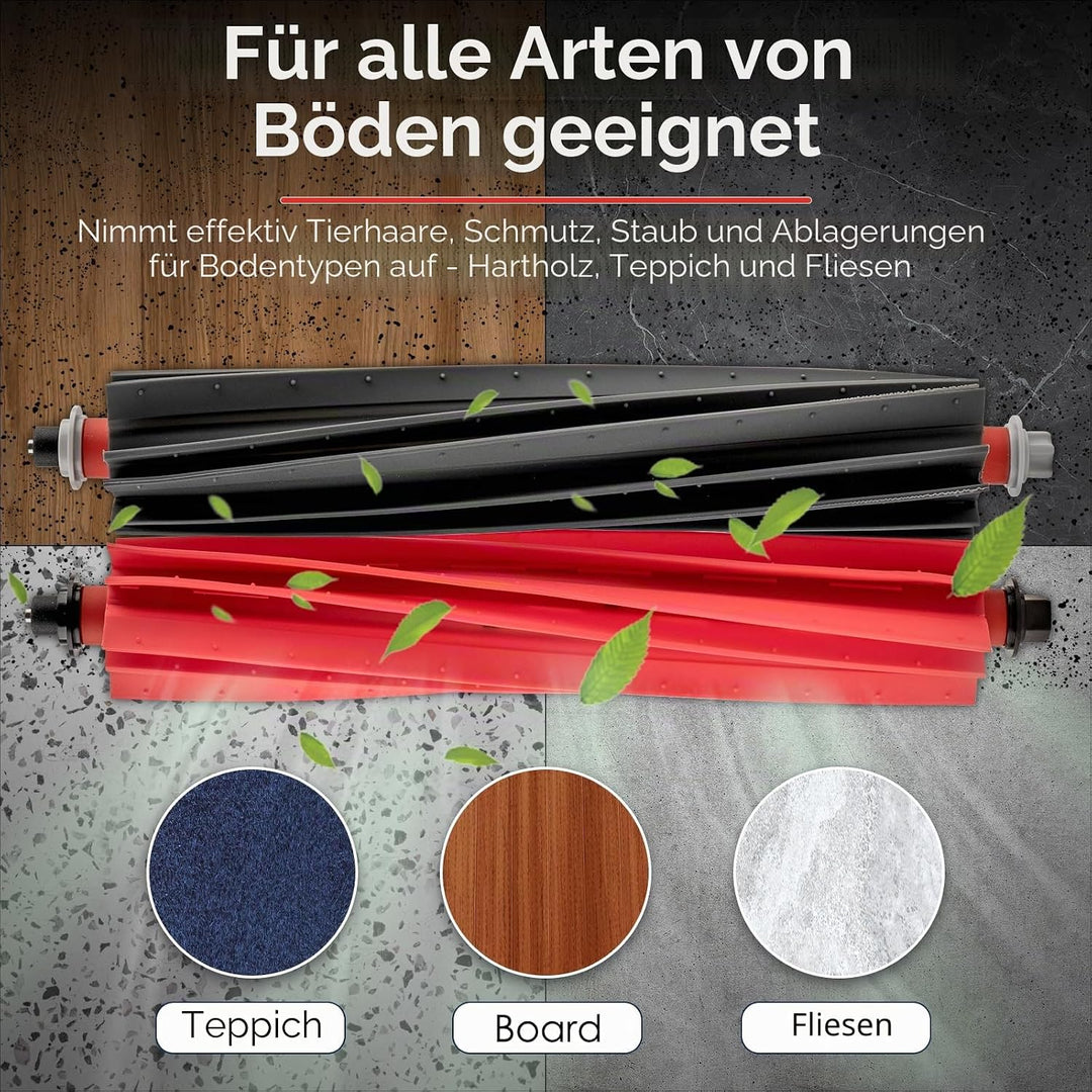 (2 Stück) S8 MaxV Ultra Rollenbürsten kompatibel mit Roborock S8 MaxV Ultra/ S8 Max Ultra/ Qrevo Mas