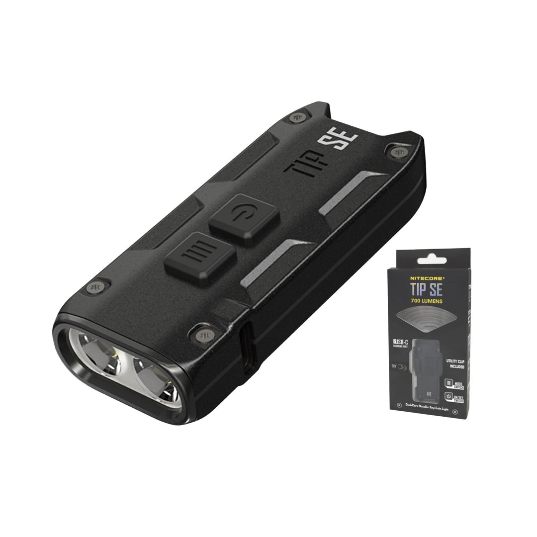 Nitecore Tip SE – Mini-Taschenlampe – 700 Lumen LED – wiederaufladbar USB C – Schlüsselanhänger – wa