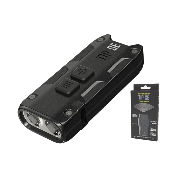 Nitecore Tip SE – Mini-Taschenlampe – 700 Lumen LED – wiederaufladbar USB C – Schlüsselanhänger – wa