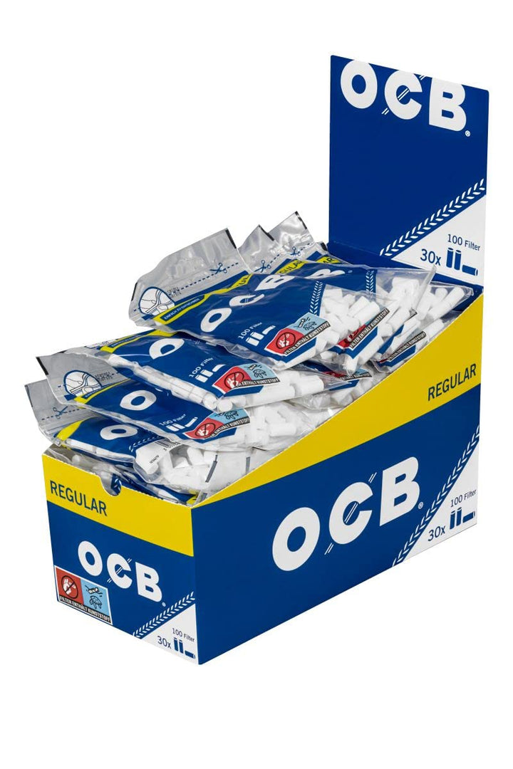OCB 15442 Drehfilter Regular, 30 Packungen, 100 Stück, 7, 5 mm
