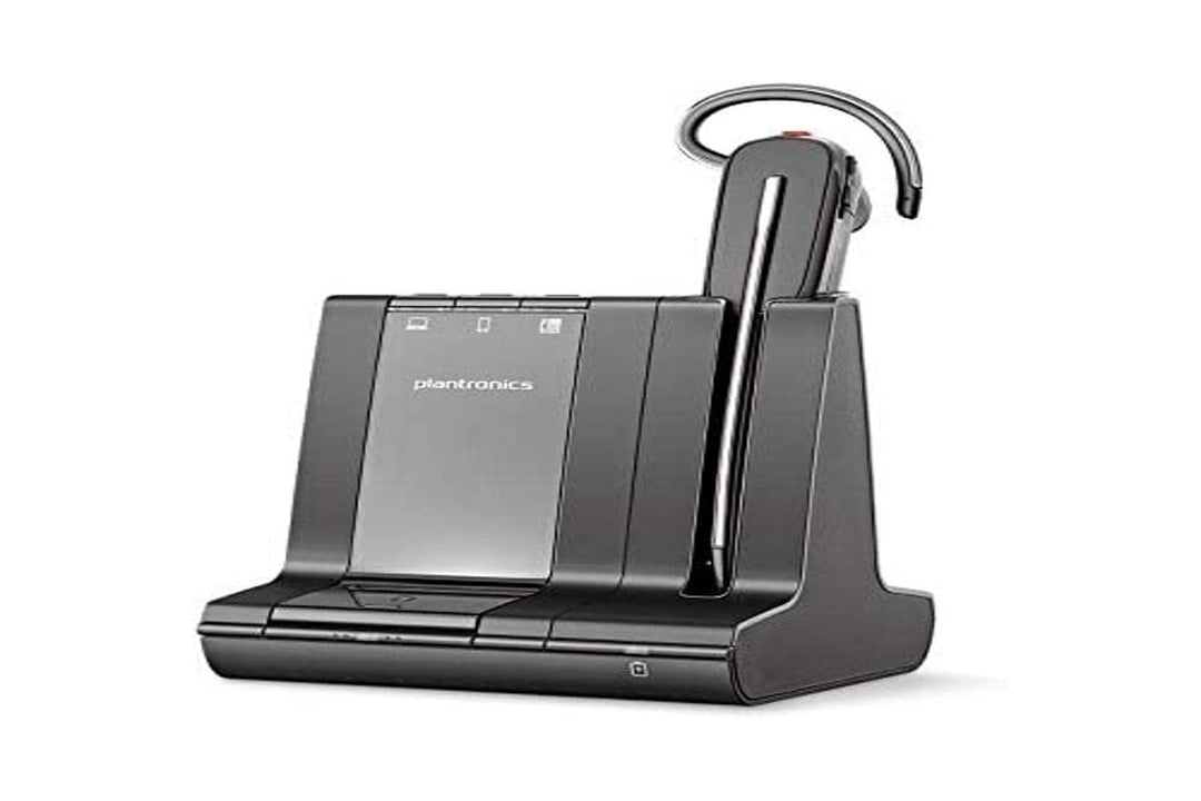 Plantronics DECT-Mono-Headset 'Savi W8240' konvertibel, mit Basisstation, Überkopfbügel + Nackenbüge