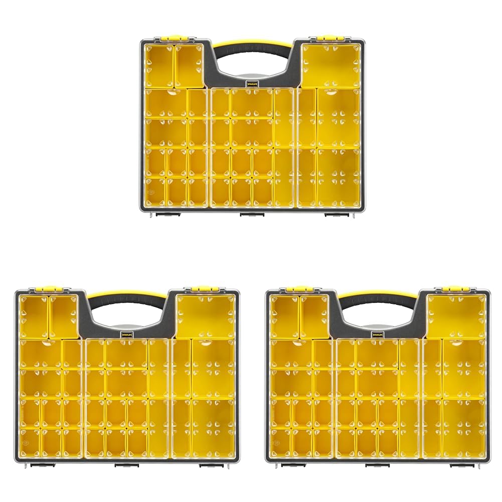 Stanley Organizer "Profi" mit 25 Fächern (Packung mit 3) Pack of 3, Pack of 3