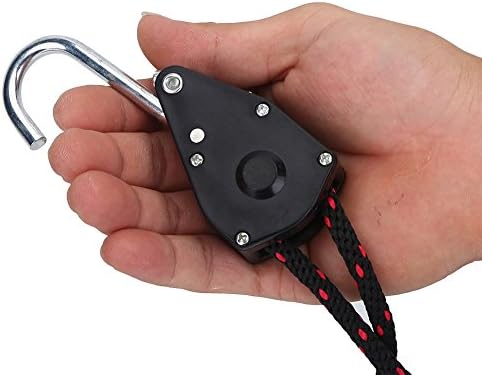 Seilratsche, Mehrzweck Bügelclip Aufhänger Bugheck mit Haken für Bootskajak