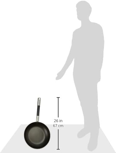 Pentole Agnelli Alblack Pfanne, hoch, Aluminium, 3 mm dick, Induktionsboden 8 mm dick, mit rundem Gr