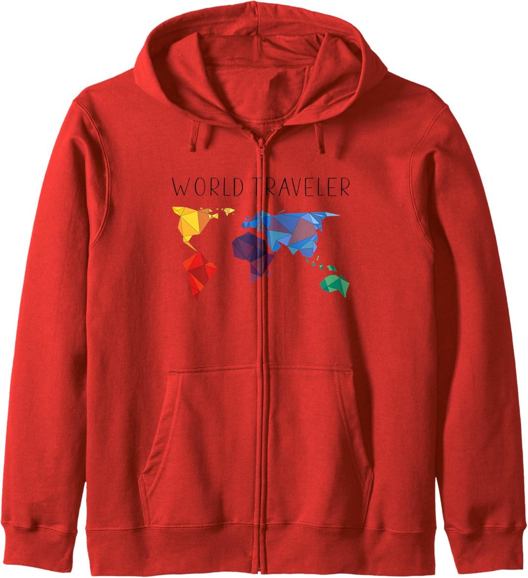 Weltkarte Weltreisender Kapuzenjacke
