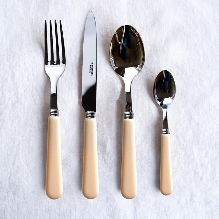 SABRE PARIS - Tafelbesteck-Set, 5-teilig - Pop - Messer, Gabel, Esslöffel, Teelöffel &amp; Kuchengabel -