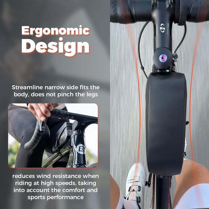 ROCKBROS Road to Sky Fahrrad Oberrohrtasche 100% Wasserdicht Magnetische Rahmentasche Fahrradtasche