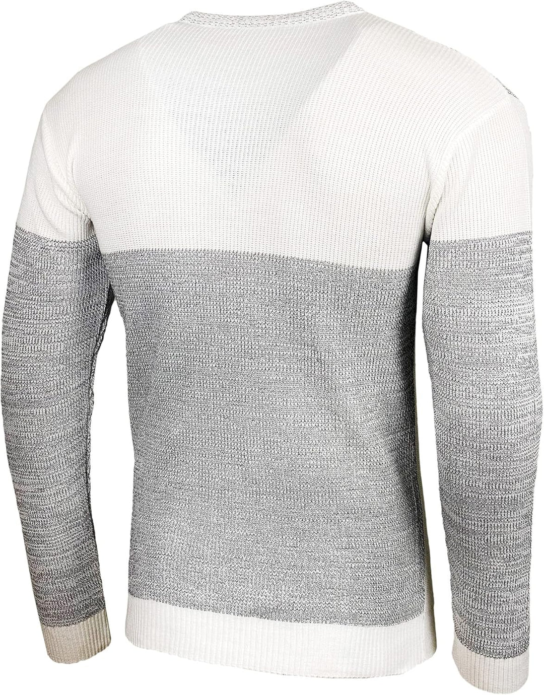 Baxboy Herren Pullover Slim Fit Rundhals Strick-Pullover Rundkragen Moderner Männer schwarzer Pulli
