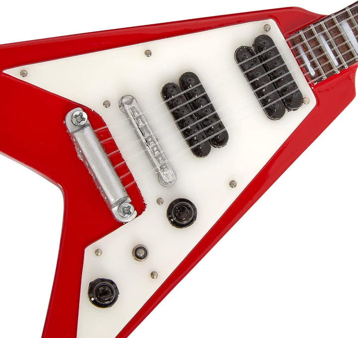 Axman Scott Ian Miniatur-Gitarren-Nachbildung – Musikgeschenke – handgemachte Ornamente im Massstab