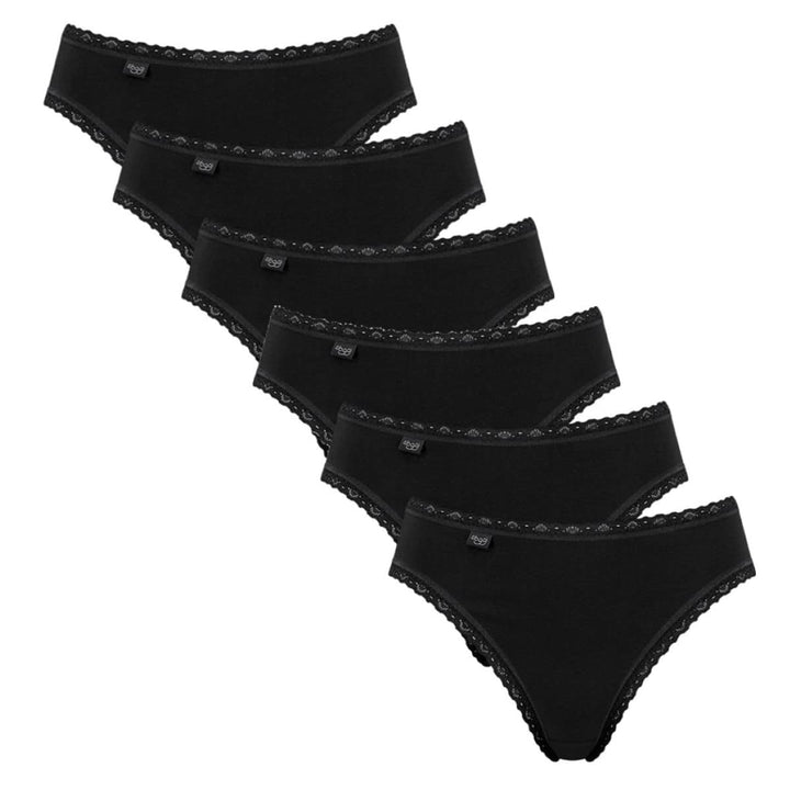 Sloggi Damen Slip (3er Pack) 3-Pack Slip 38 6 X Schwarz, 3-Pack Slip 38 6 X Schwarz