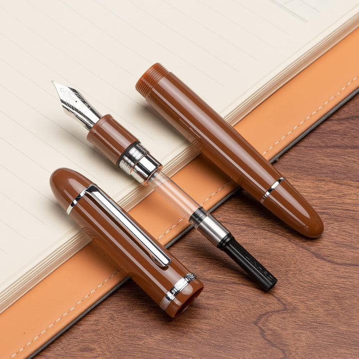 Jinhao X159 Acryl-Füllfederhalter-Set, Grösse 8, extra feine Spitze, klassisches Design, glatter Sch
