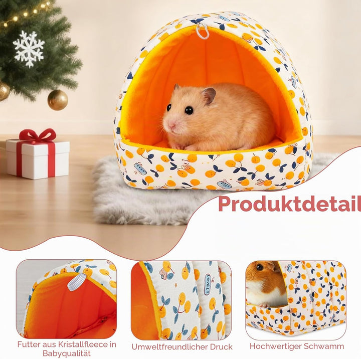 2 Pcs Kaninchen Bett Meerschweinchen Bett Kuschelhöhle Meerschweinchen Höhle Hasenbett Waschbar Geei