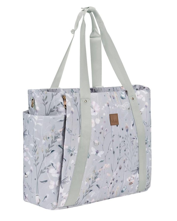 Kikkaboo Wickeltasche Florence Wickelunterlage, Reissverschluss, Flaschentaschen grau, Grau