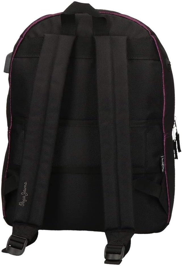 Pepe Jeans Lily Laptop-Rucksack Violett 32x44x15 cms Polyester 15,6" 21.5L Pc Rucksack, Pc Rucksack
