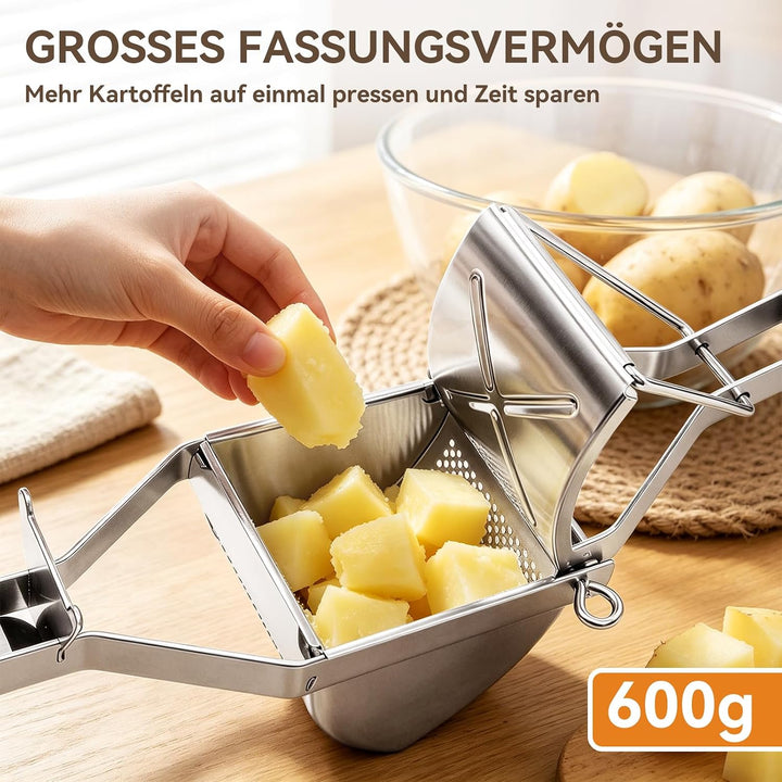 Kartoffelpresse Edelstahl, Kartoffelstampfer