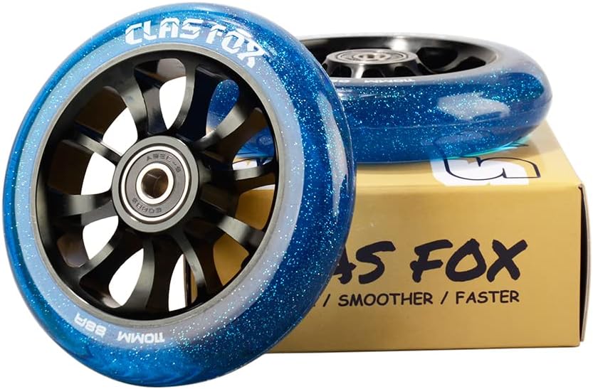 CLAS FOX Pro Stunt Scooter Rollen Roller Räder 110mm Ein Paar mit ABEC-9 Kugellager CNC Metallker (2
