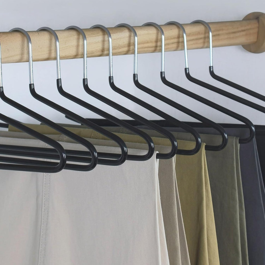 Hangerman Hosenbügel mit offenem Ende, Metall, für Hosen, Jeans, Schals, Handtücher, platzsparend, r